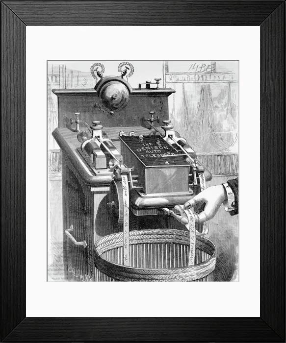 Framed Print : Engraving Of Autographic Telegraph Framed Print : Engraving Of Autographic Telegraph