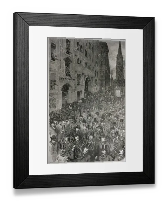 Framed Print : Political Cartoon On Humors Of Pres.Camp