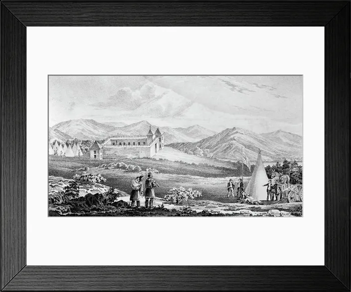 Framed Print : Lithograph Of Ft. Laramie, Wyoming Framed Print : Lithograph Of Ft. Laramie, Wyoming