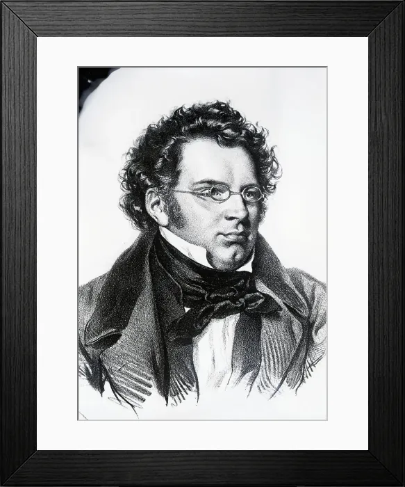 Framed Print : Portrait of Composer Franz Schubert Framed Print : Portrait of Composer Franz Schubert