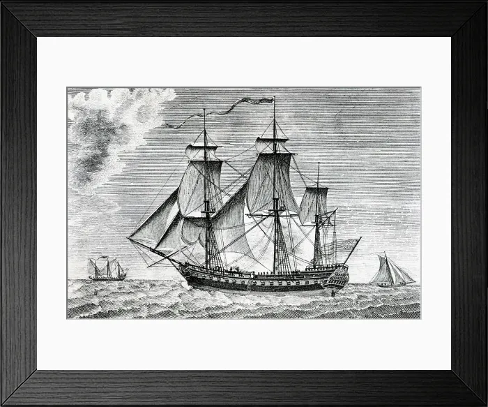 Framed Print : Ship Frigate United States