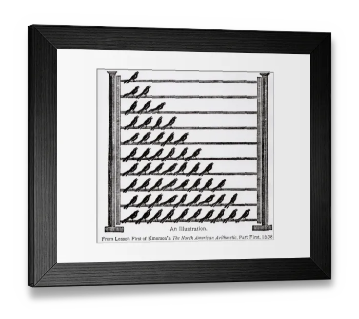 Framed Print : Emerson'S The North American Arithmetic Framed Print : Emerson'S The North American Arithmetic