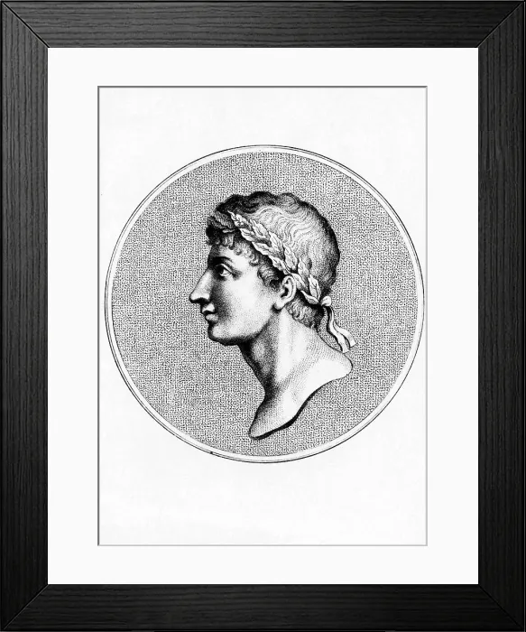 Framed Print : Ovid Roman Roman Poet Engraving Of Bust