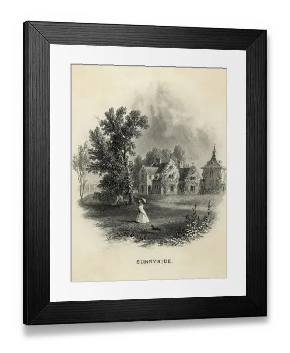 Framed Print : Illustration of Sunnyside Framed Print : Illustration of Sunnyside