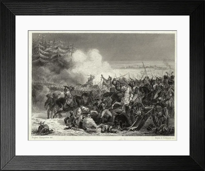 Framed Print : Illustration of Battle of Elyau Framed Print : Illustration of Battle of Elyau