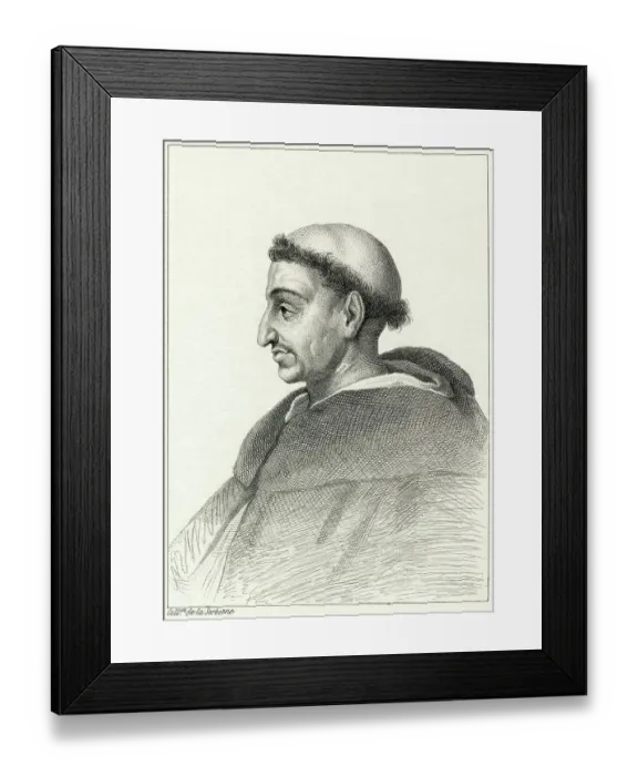 Framed Print : Illustration of Girolamo Savonarola Framed Print : Illustration of Girolamo Savonarola