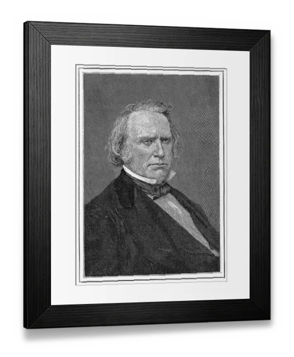 Framed Print : Anti-Slavery Activist Henry Wilson Framed Print : Anti-Slavery Activist Henry Wilson