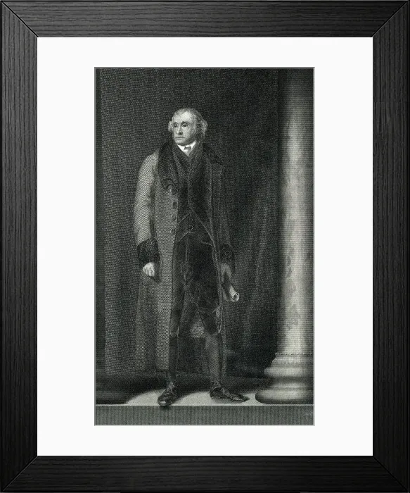Framed Print : Full Length Portrait of Thomas Jefferson Framed Print : Full Length Portrait of Thomas Jefferson