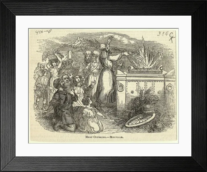 Framed Print : Priest Burn Meat Offering On Altar Framed Print : Priest Burn Meat Offering On Altar