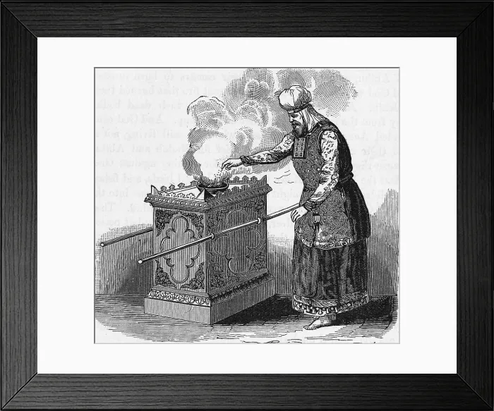 Framed Print : Judaic Priest Burning Incense Framed Print : Judaic Priest Burning Incense