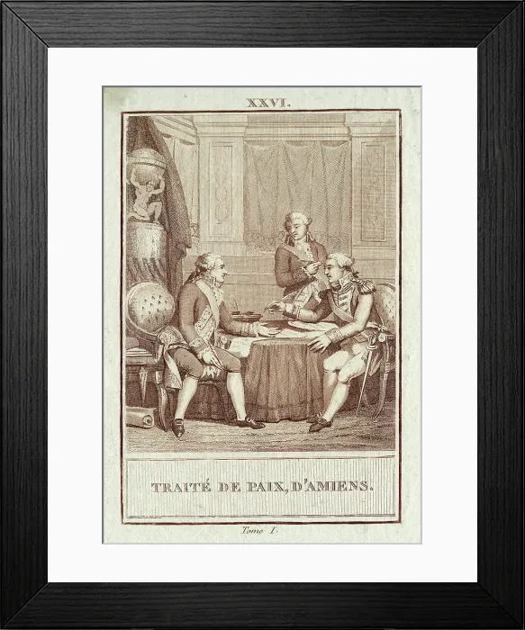Framed Print : Signing Of The Treaty Of Amiens Framed Print : Signing Of The Treaty Of Amiens