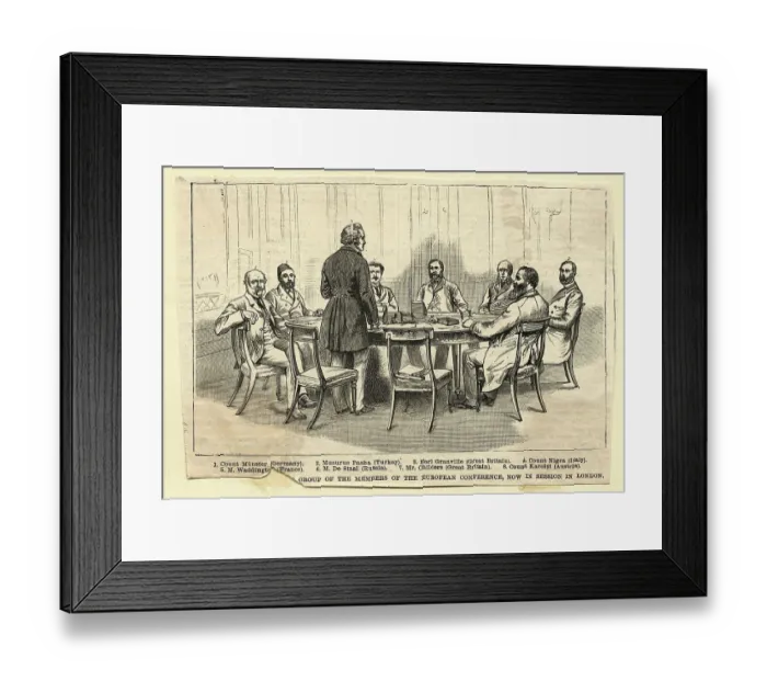 Framed Print : Group Of Memebers Of European Conf Framed Print : Group Of Memebers Of European Conf