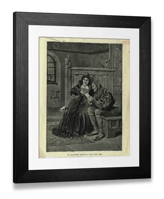 Framed Print : St Valentine'S In The Olden Time Framed Print : St Valentine'S In The Olden Time