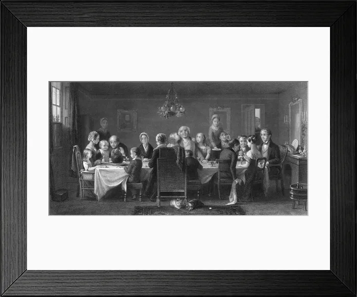 Framed Print : Presentation Of The Christmas Pudding
