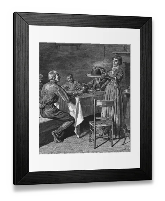 Framed Print : Presentation Of The Christmas Pudding Framed Print : Presentation Of The Christmas Pudding