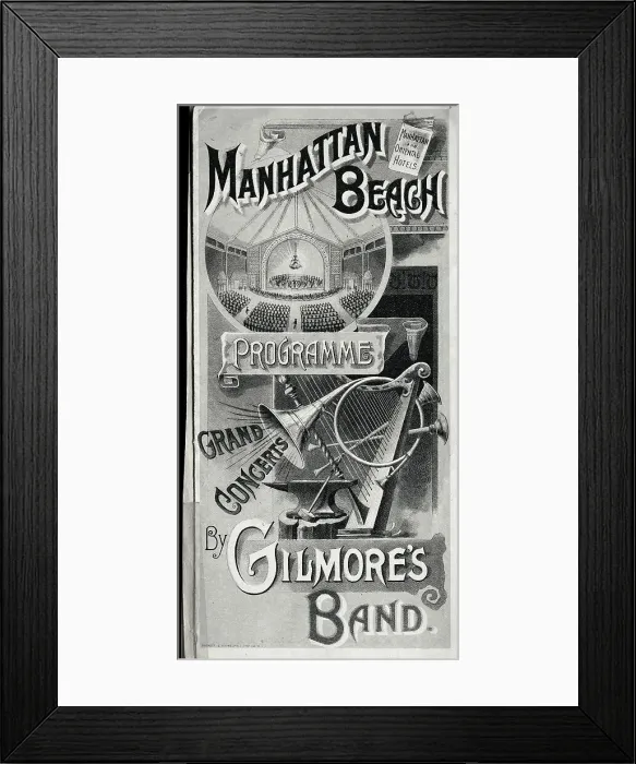 Framed Print : Front Page Of Musical Program Framed Print : Front Page Of Musical Program