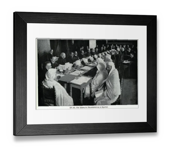 Framed Print : French-Algerian Conference Framed Print : French-Algerian Conference