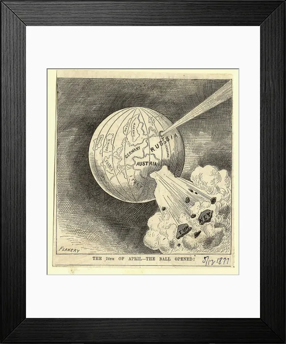 Framed Print : Illustration of Turkey and St. Petersburg Exploding Framed Print : Illustration of Turkey and St. Petersburg Exploding