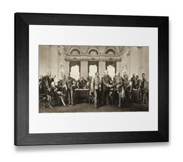 Framed Print : Print of Delegates at 1878 Congress of Berlin Framed Print : Print of Delegates at 1878 Congress of Berlin