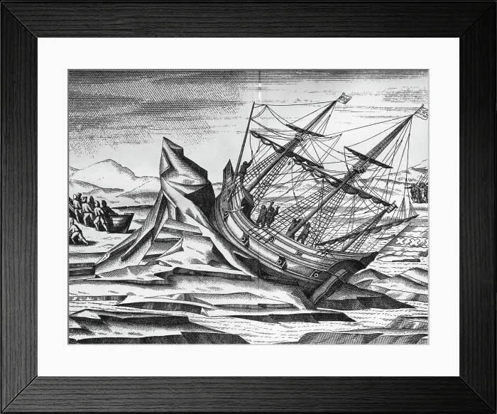 Framed Print : Strong Waves Tossing the Barent's Ship at Sea Framed Print : Strong Waves Tossing the Barent's Ship at Sea