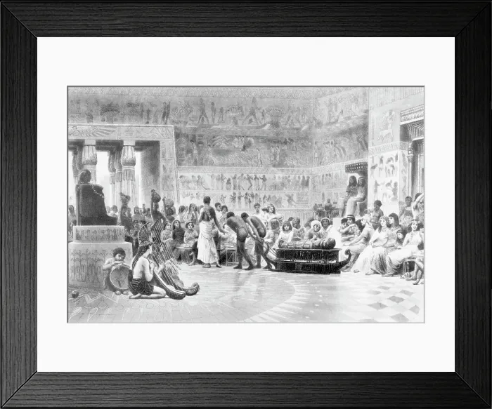 Framed Print : Illustration Of Egyptian Feast Framed Print : Illustration Of Egyptian Feast