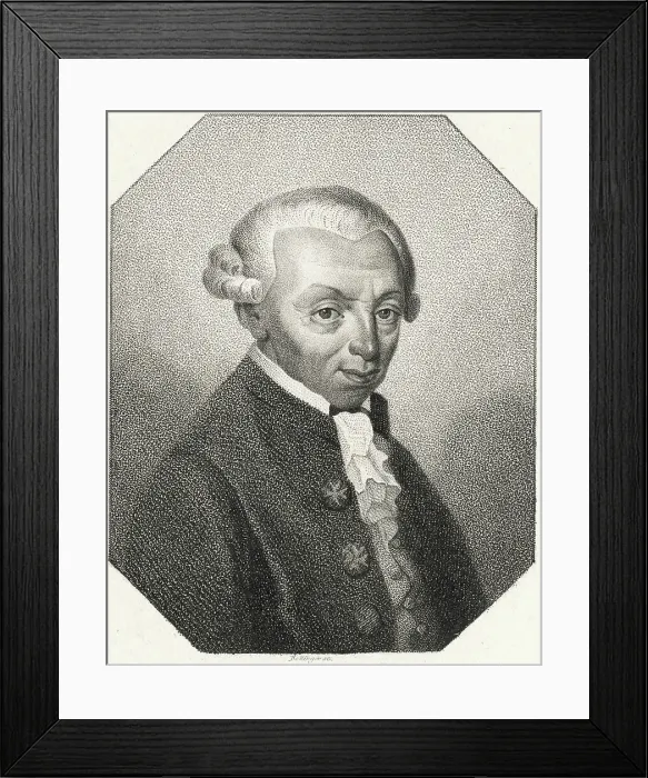 Framed Print : Illustration of Immanuel Kant Framed Print : Illustration of Immanuel Kant