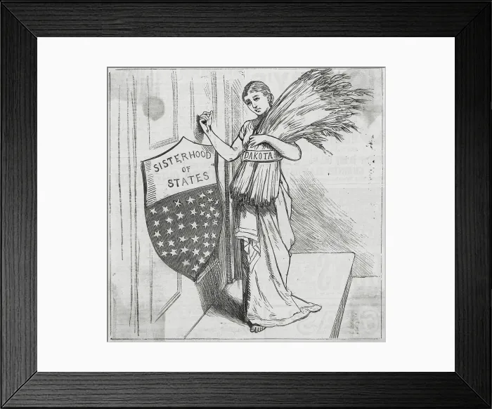 Framed Print : Illustration Depicting Dakota Plea Framed Print : Illustration Depicting Dakota Plea