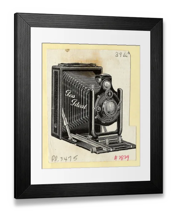Framed Print : Ica Ideal Camera