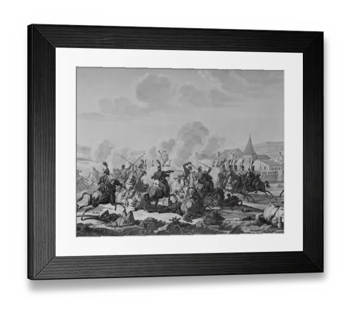 Framed Print : Illustration Depicting Battle of Jena