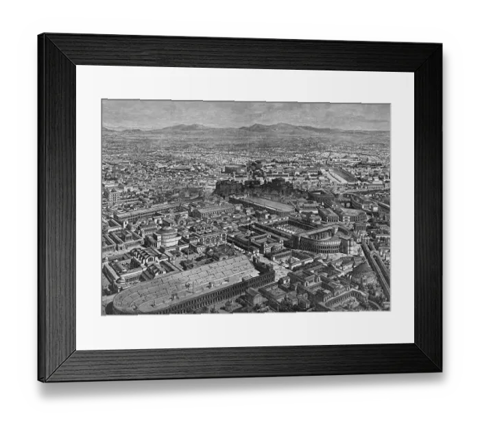 Framed Print : Illustration Depicting City of Rome Framed Print : Illustration Depicting City of Rome
