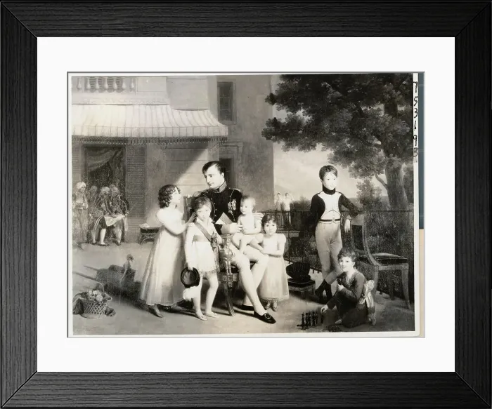 Framed Print : Illustration Showing Napoleon with Children of His Royal Family Framed Print : Illustration Showing Napoleon with Children of His Royal Family