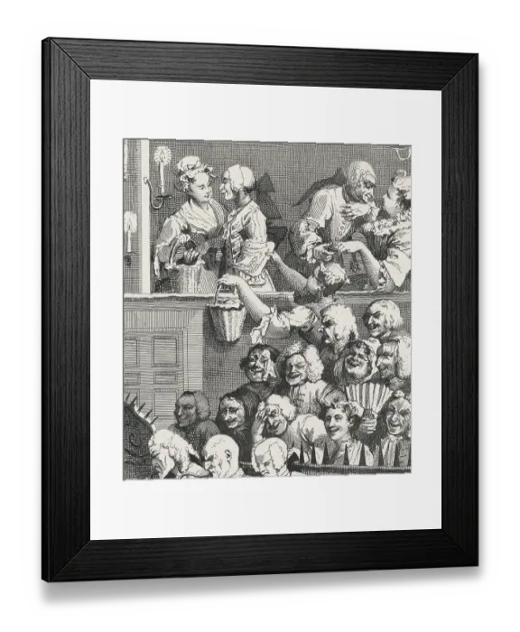 Framed Print : Illustration Entitled The Laughing Audience Framed Print : Illustration Entitled The Laughing Audience