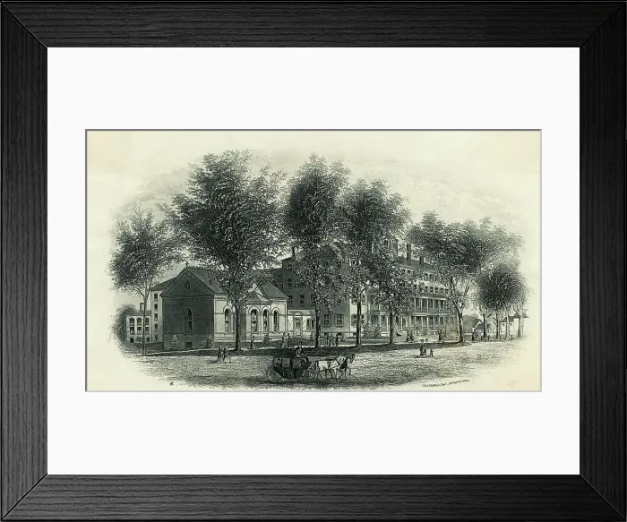Framed Print : Illustration of Mount Holyoke Seminary Framed Print : Illustration of Mount Holyoke Seminary
