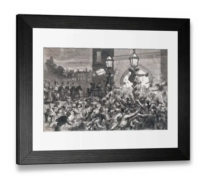 Framed Print : Citizens Rioting Framed Print : Citizens Rioting