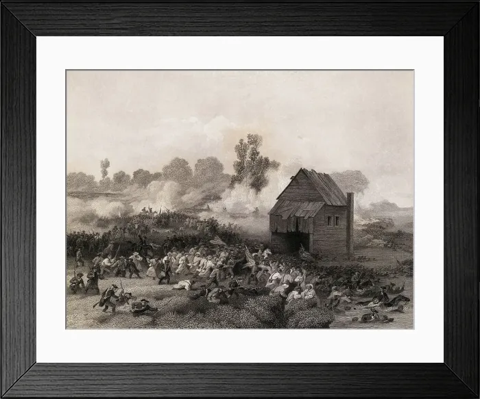 Framed Print : Illustration Depicting Battle of Long Island Framed Print : Illustration Depicting Battle of Long Island