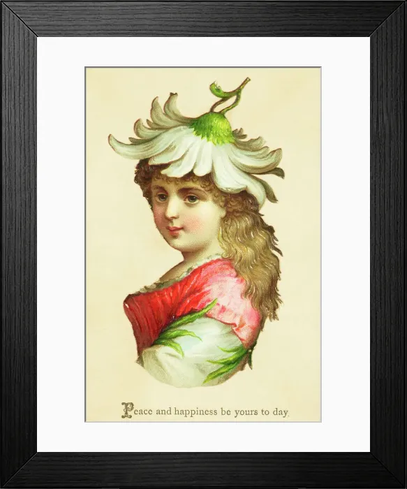 Framed Print : American Greeting Card: Peace and Happiness by Yours Today by Louis Prang Framed Print : American Greeting Card: Peace and Happiness by Yours Today by Louis Prang