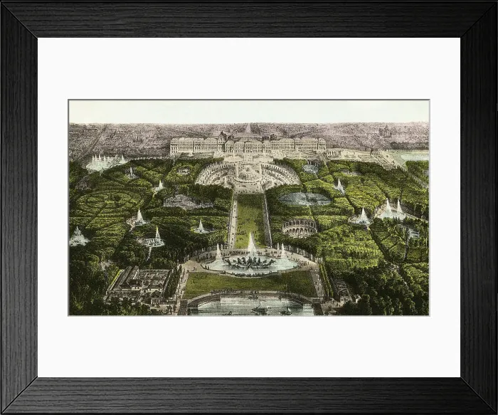 Framed Print : View of Versailles in France Framed Print : View of Versailles in France