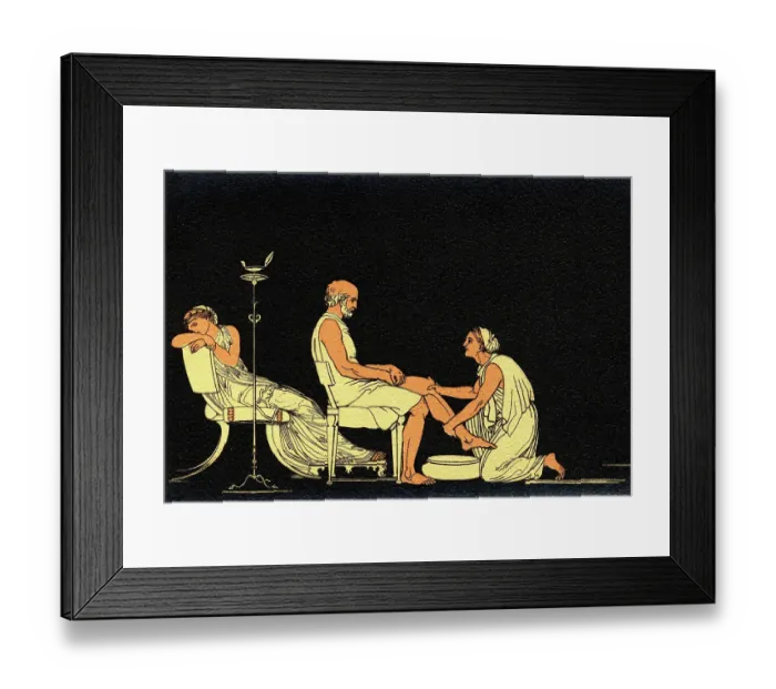 Framed Print : Euryclea Discovering Ulysses