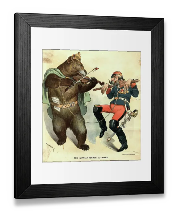 Framed Print : The Russian-French Alliance Framed Print : The Russian-French Alliance
