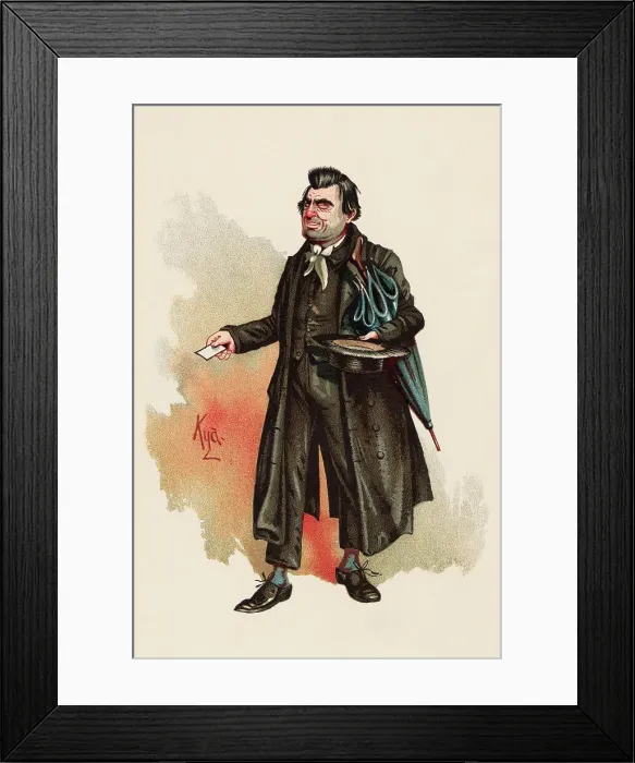 Framed Print : Character from Nicholas Nickleby Framed Print : Character from Nicholas Nickleby