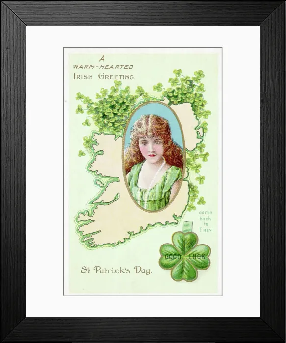 Framed Print : Warm Hearted Greetings From Ireland Framed Print : Warm Hearted Greetings From Ireland