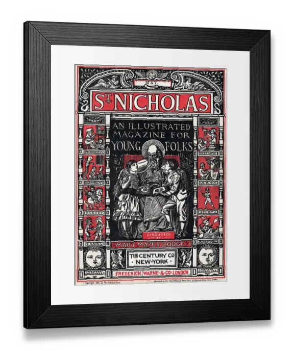 Framed Print : Title Page For The St Nicholas Magazine Framed Print : Title Page For The St Nicholas Magazine