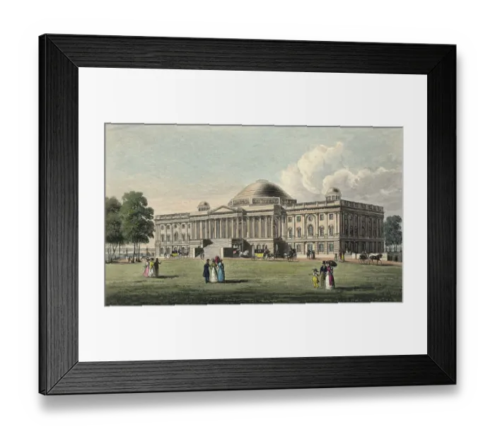 Framed Print : Illustration of Capitol Building Framed Print : Illustration of Capitol Building