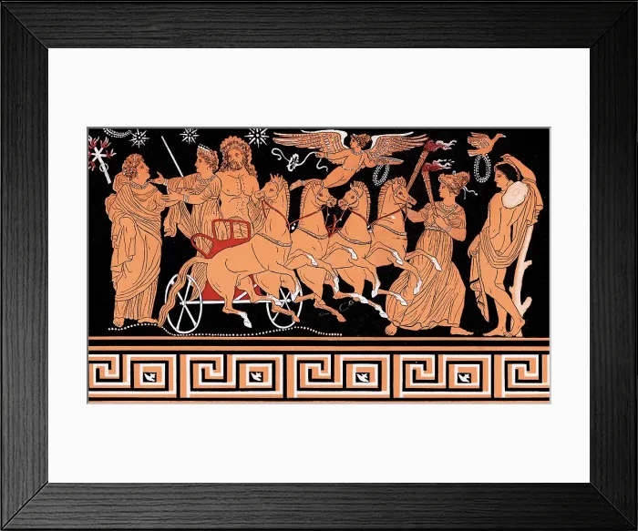 Framed Print : Greek Illustration Framed Print : Greek Illustration