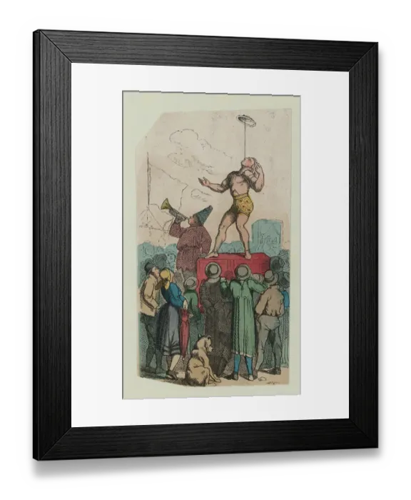 Framed Print : Performer Juggling Plate Framed Print : Performer Juggling Plate