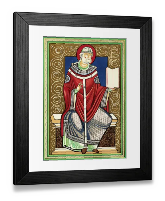 Framed Print : Portrait of Pope Gregory I Framed Print : Portrait of Pope Gregory I