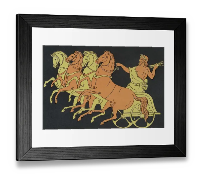 Framed Print : Illustration Entitled The Chariot of Zeus Framed Print : Illustration Entitled The Chariot of Zeus