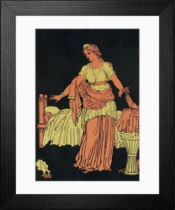 Framed Print : Illustration Entitled The Burning Wool Framed Print : Illustration Entitled The Burning Wool