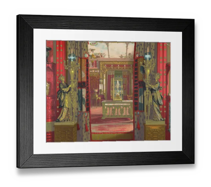 Framed Print : Interior of Vanderbilt Mansion Framed Print : Interior of Vanderbilt Mansion