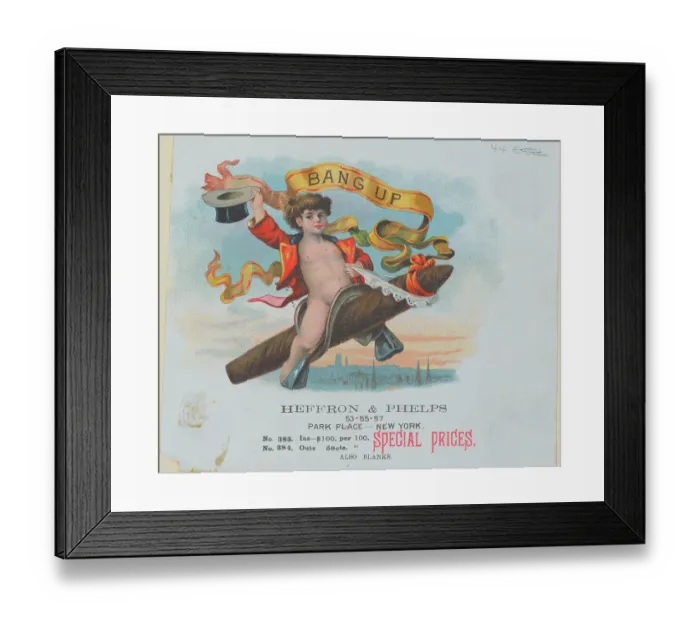 Framed Print : Advertisement for Cigars Framed Print : Advertisement for Cigars